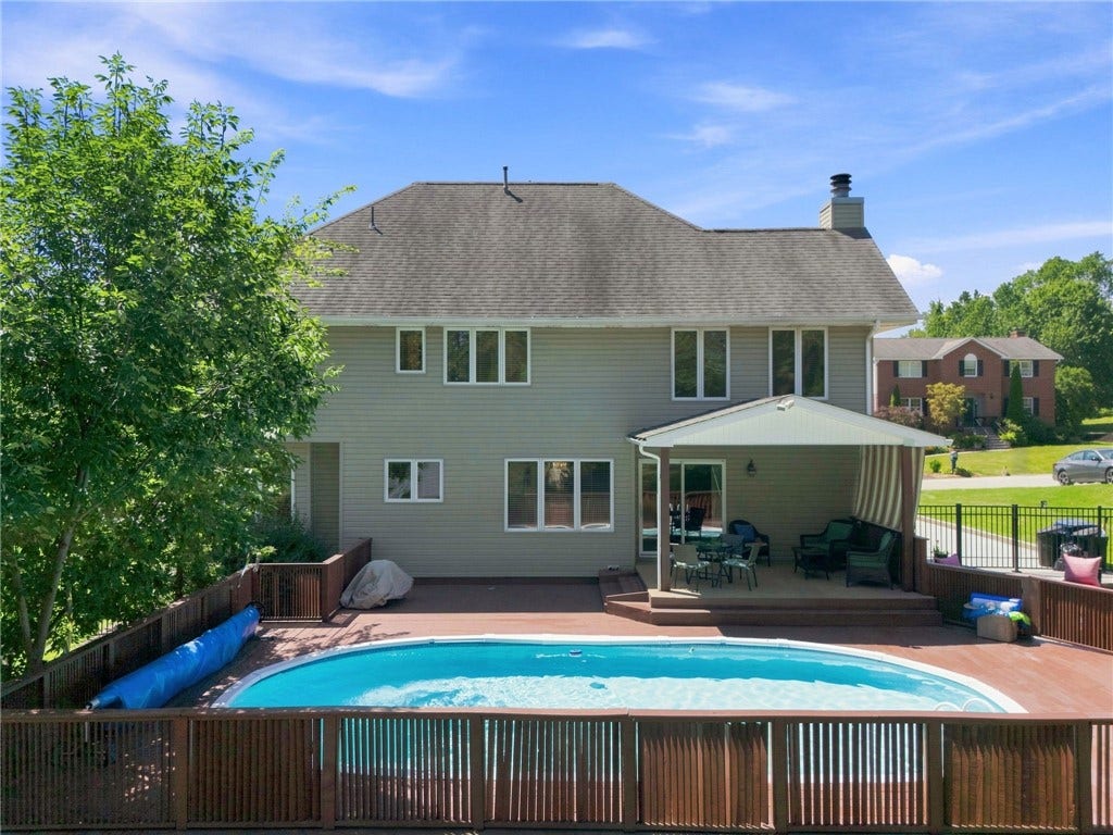 Pool with full wrap around deck
