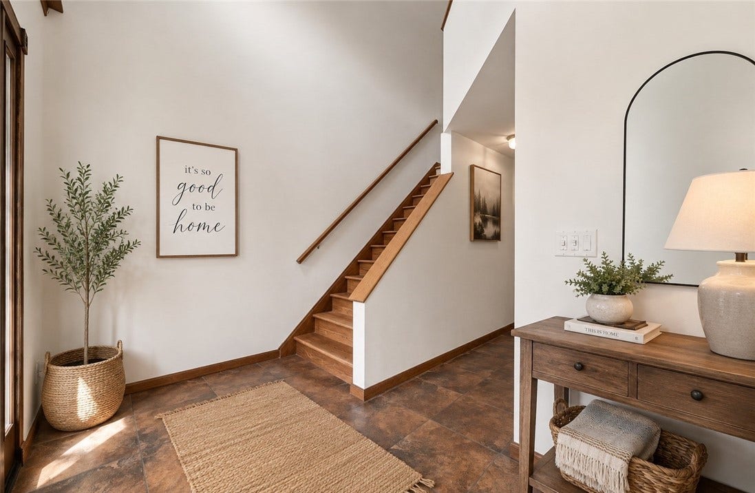Entryway *virtually staged*