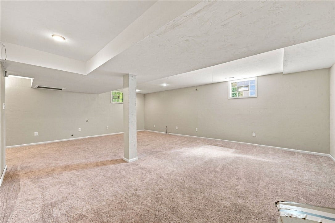 Large finished basement