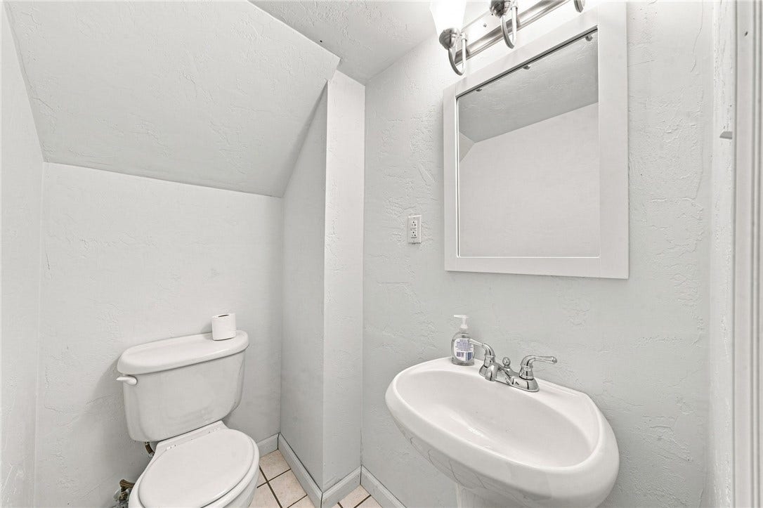 Half bathroom in basement