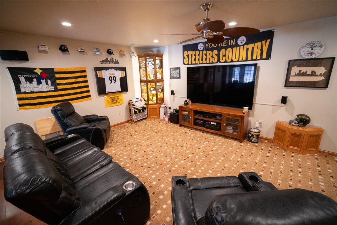 gameroom walks out to pool area and hot tub