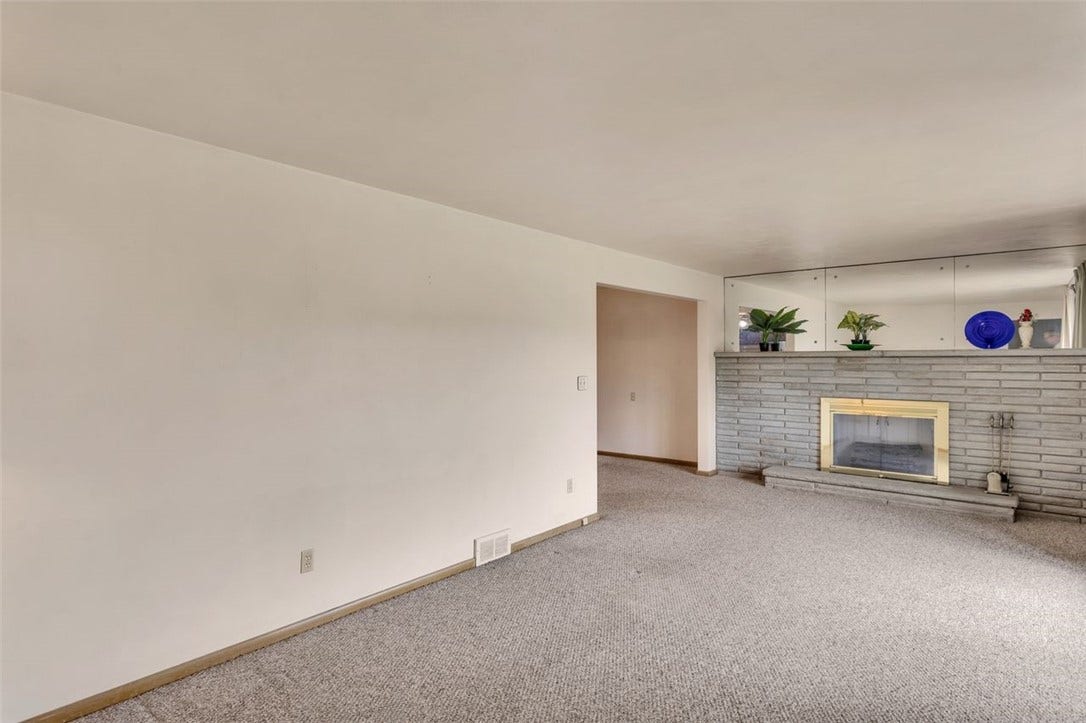 Living Room has Electric Fireplace.