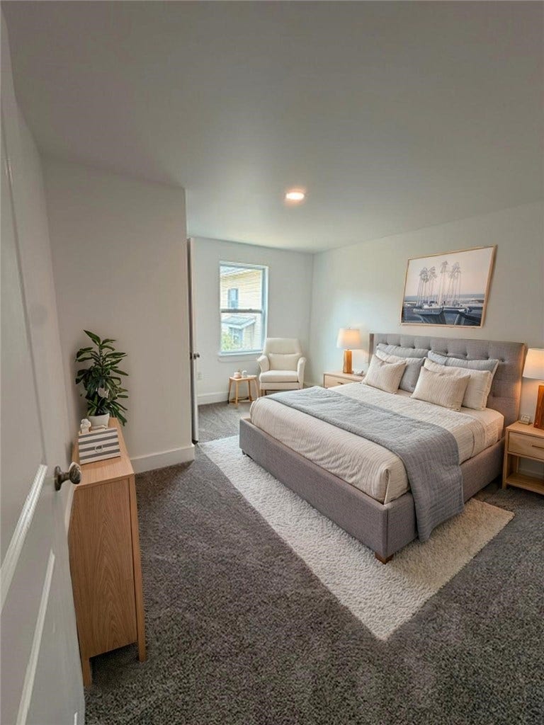 31 E Hallam Ave, Washington, PA 15301 Virtually staged second bedroom