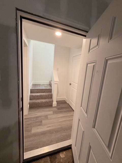 Transition from Garage to Lower Level