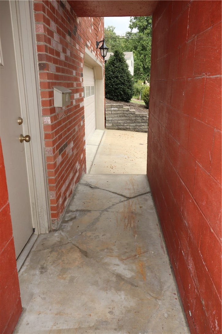 Outdoor "mudroom" entrance!