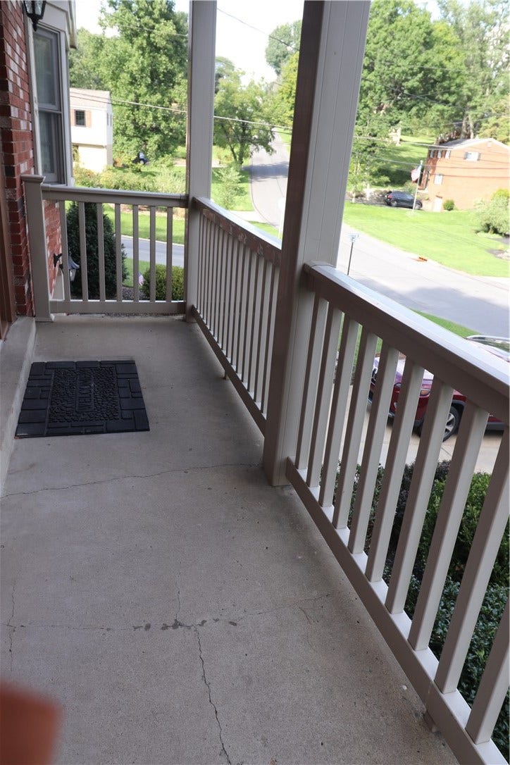 A front porch for your morning coffee breaks!