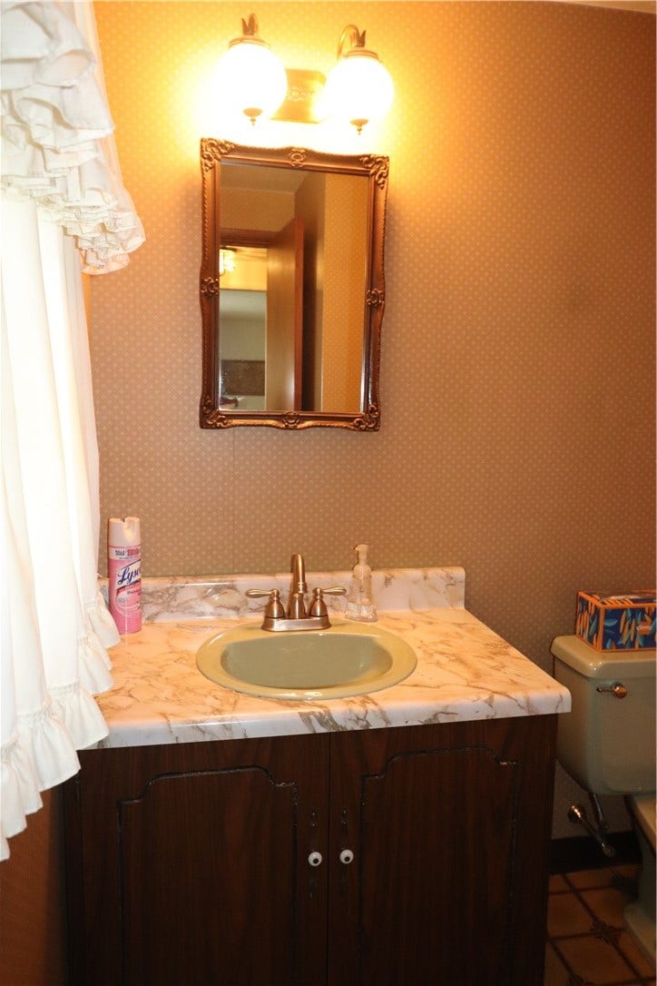 Half bath on the main floor.