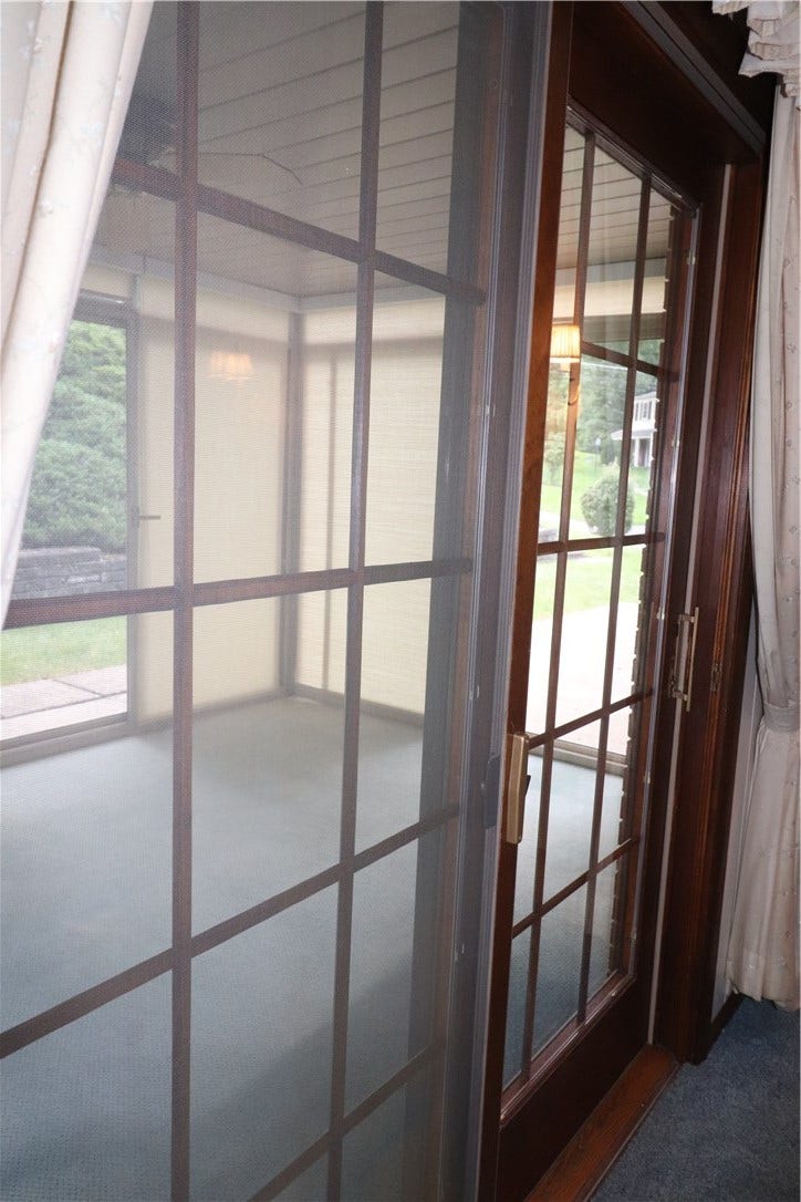 Out to the sun room.