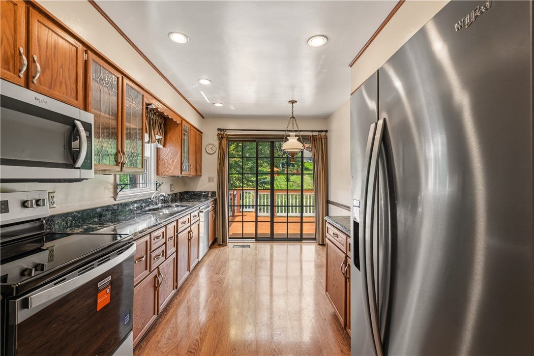 Head outside to the large deck for easy grilling and relaxing!