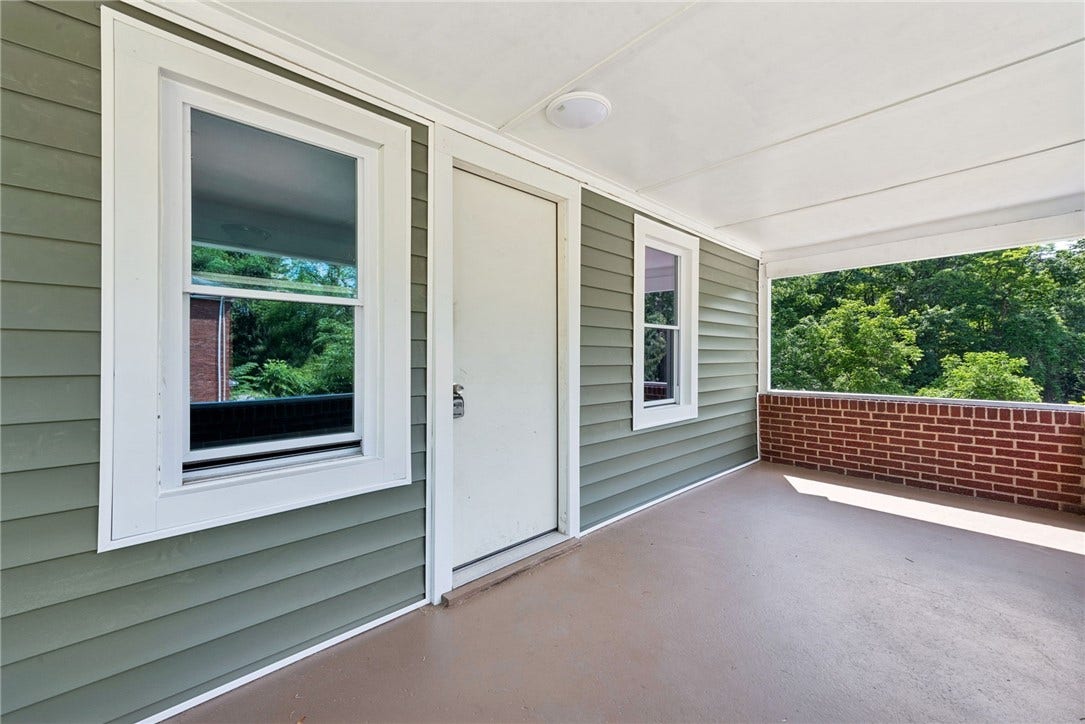 Views of expansive rear yard