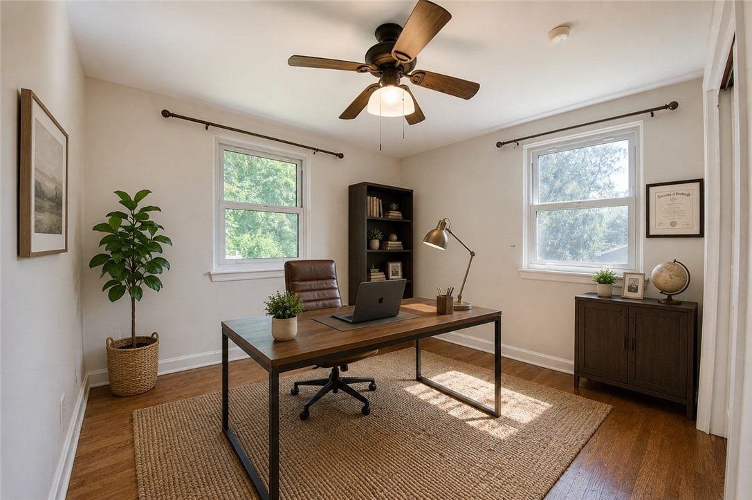 36 S Collinwood Dr, Pittsburgh, PA 15215 Bedroom #4 - Virtually Staged