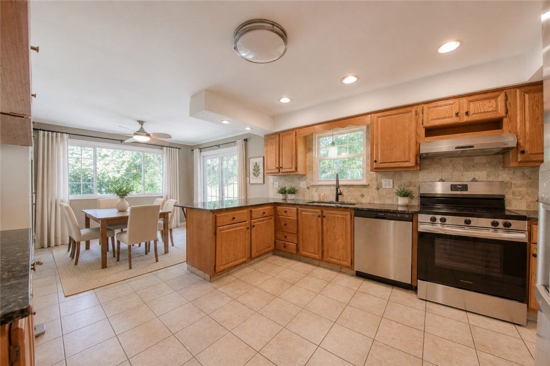 36 S Collinwood Dr, Pittsburgh, PA 15215 Virtually Staged Dining Area off Kitchen