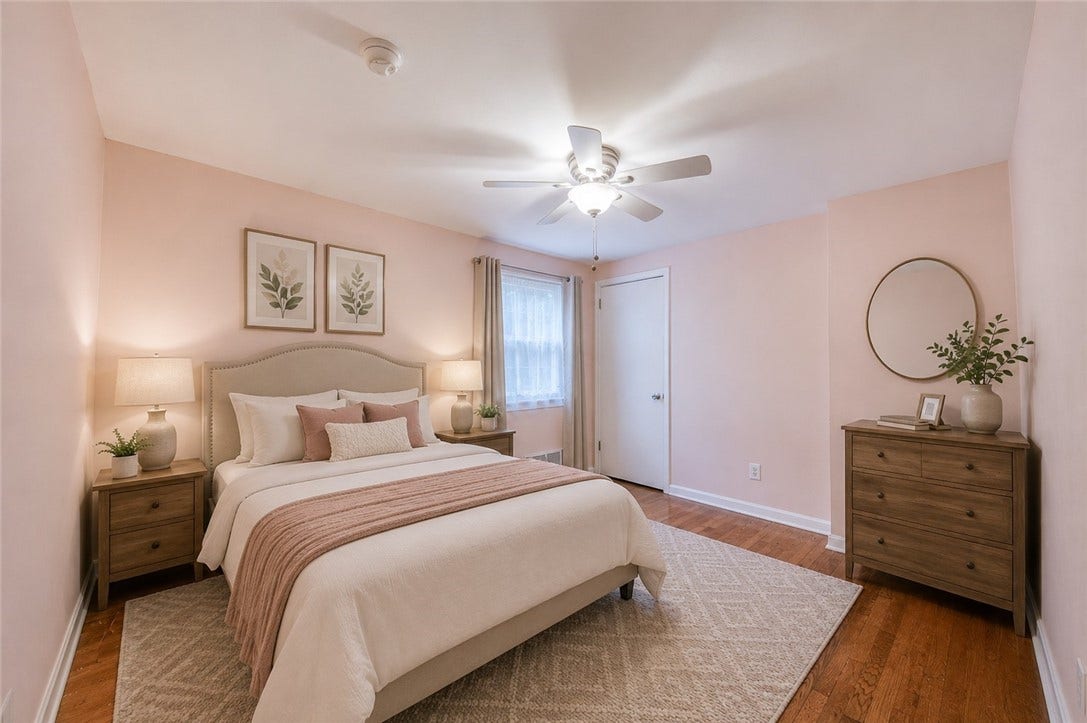 36 S Collinwood Dr, Pittsburgh, PA 15215 Bedroom #3 - Virtually Staged