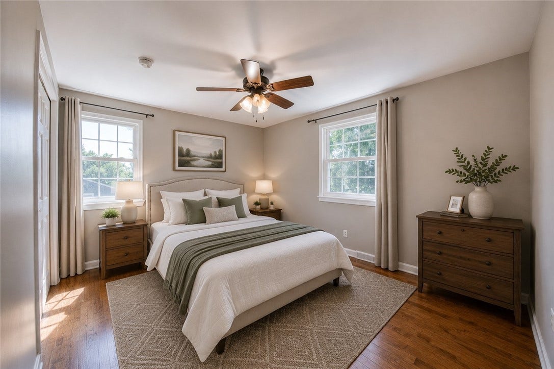 36 S Collinwood Dr, Pittsburgh, PA 15215 Bedroom #2 - Virtually Staged