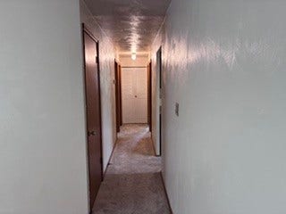 1120 O Block Road, Pittsburgh, PA 15239 Hallway to Master plus two more bedrooms. Location of Full Bath off living room and kitchen