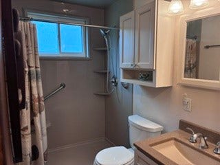 1120 O Block Road, Pittsburgh, PA 15239 Updated beautifully with vanity and modern shower head.