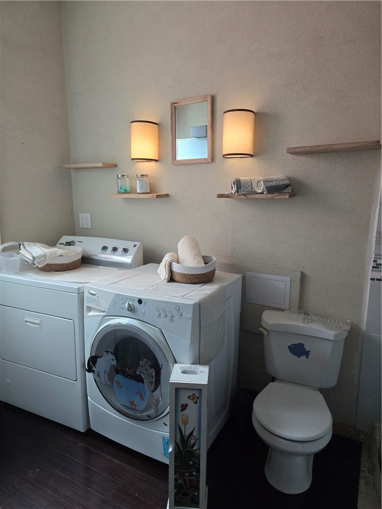 5546 Hays St, Pittsburgh, PA 15206 Sconces and shelving add comfort to convenience