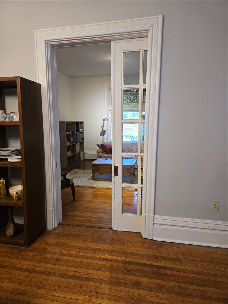 5546 Hays St, Pittsburgh, PA 15206 Another set of french doors separates the dining / great room from the front living room