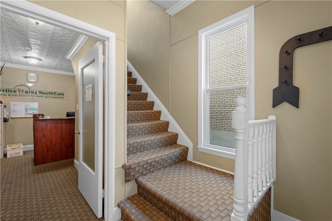 Welcoming entrance going directly to the receptionist desk