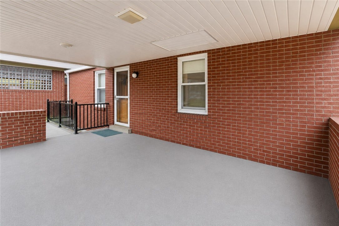 Spacious patio