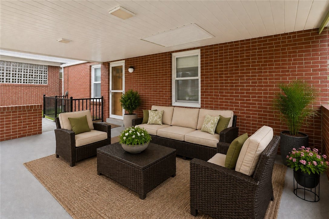 Patio Virtually staged