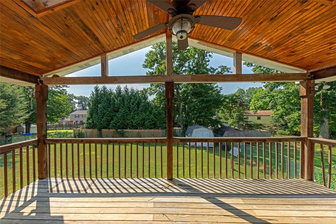 Covered Back Deck