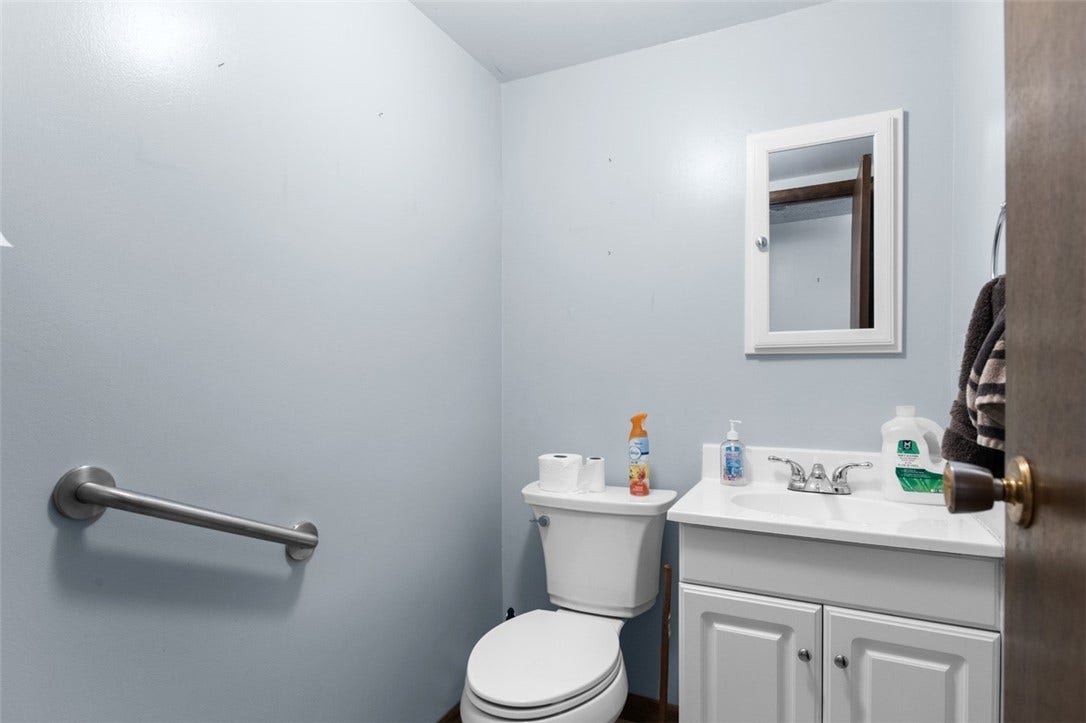 Half Bathroom Located on Lower Level