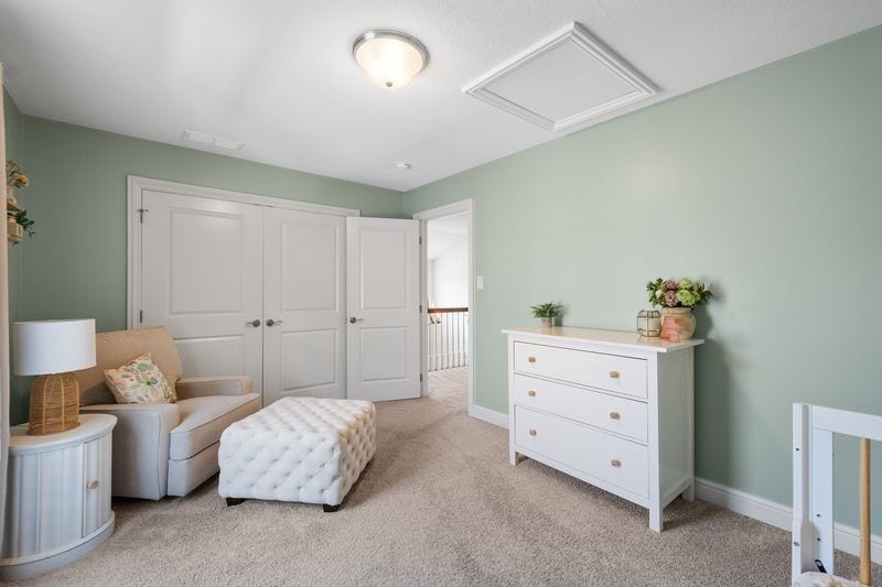 Generous closet space.
