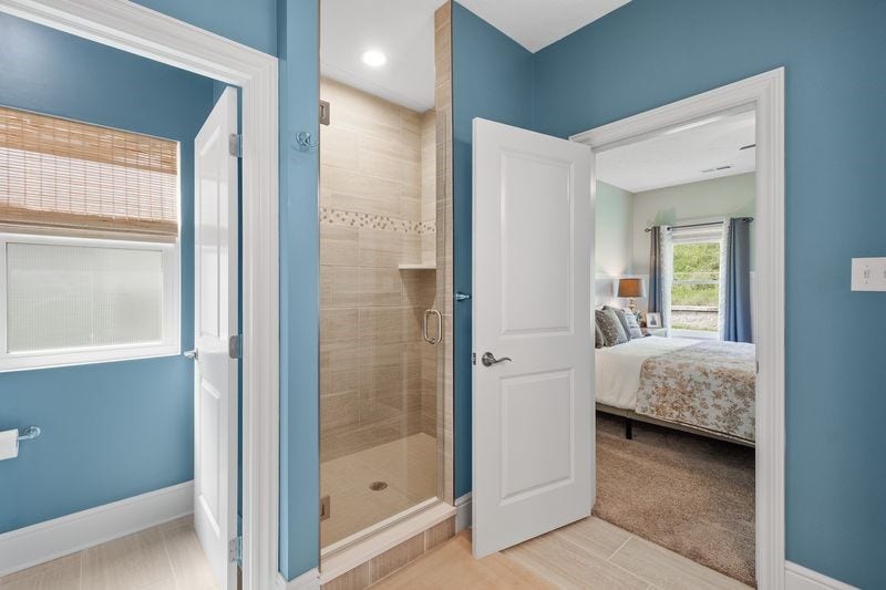 Segregated water closet.