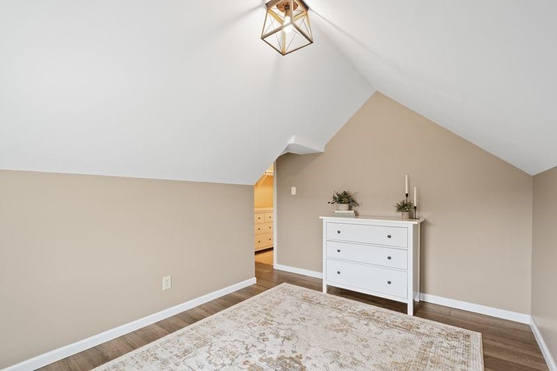 This room was completed by the current owner.