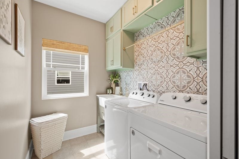 First floor laundry.