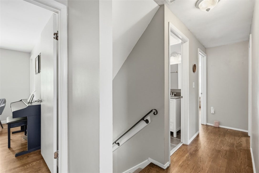 3941 Drexel, Pittsburgh, PA 15212 Stairs from the main floor to the 2nd floor and layout of the hallway!