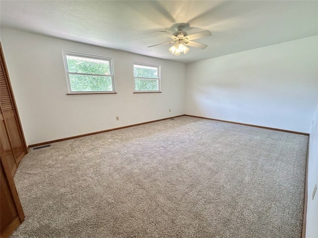 primary bedroom without wallpaper