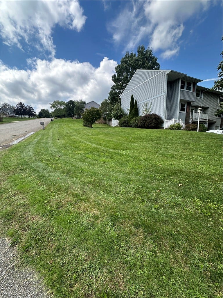 this is an end unit and the yard to the left is included
