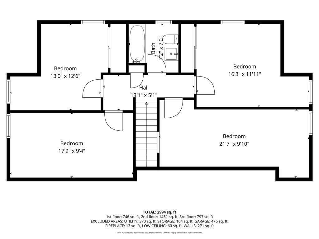 1820 Kent Road, Pittsburgh, PA 15241 Second floor of the home. Cape cod style with a couple of the bedrooms.