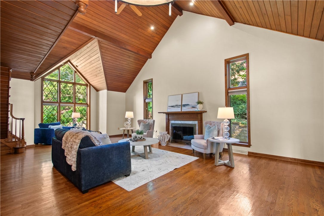 Expansive yet inviting, this light-filled room offers an exceptional backdrop for both family holidays and entertaining.