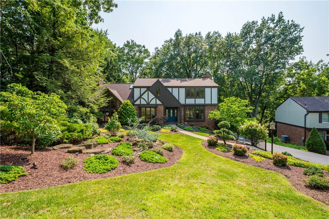 Professionally designed landscaping creates a sense of privacy and serenity.