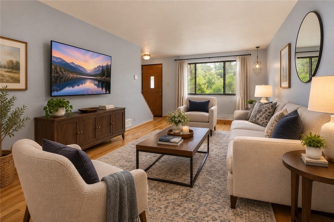 2724 Dwight Ave, Pittsburgh, PA 15216 Virtually Staged Living Room