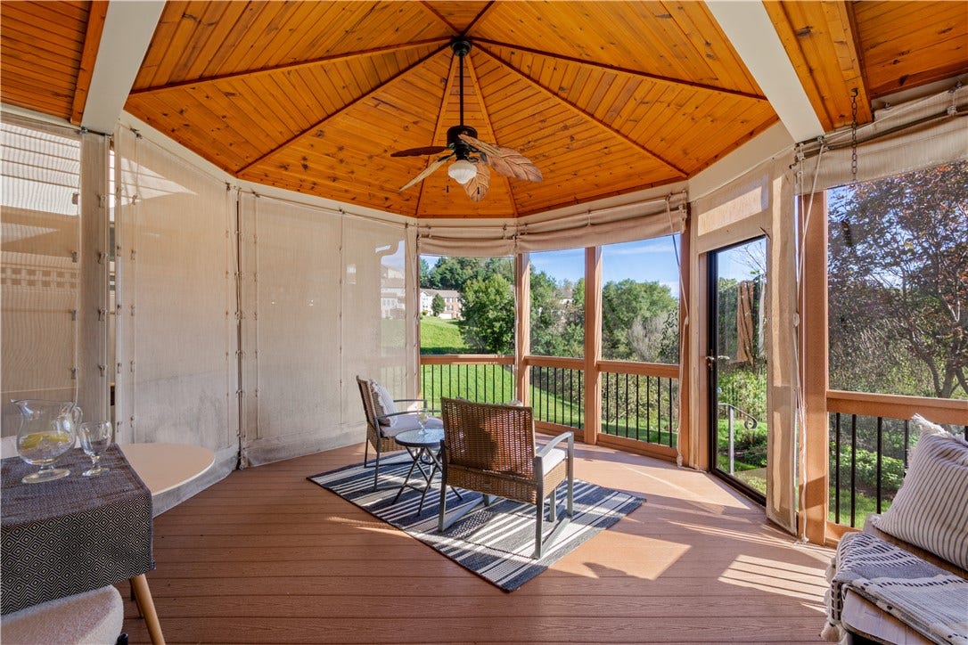 Imagine morning coffee in your screeded porch!