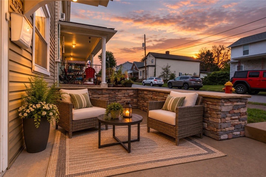 Front Porch Virtually Staged