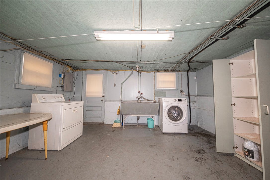 Laundry Area in the Basement