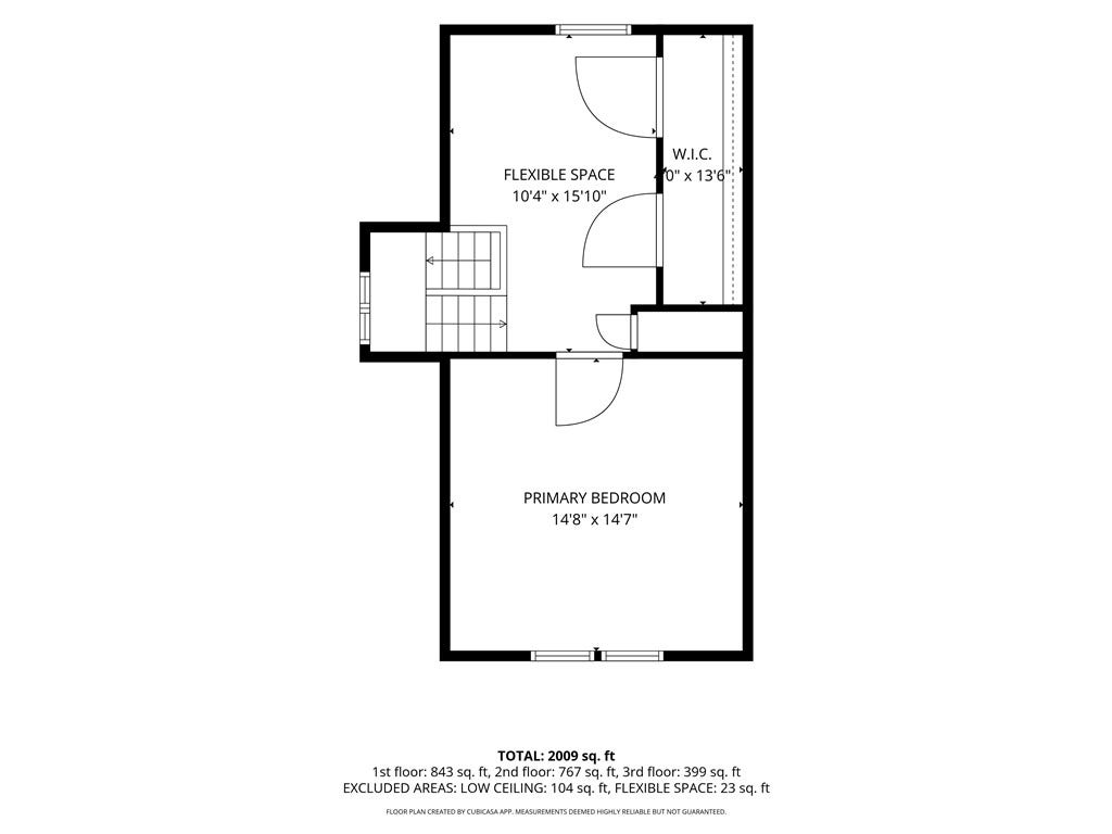 3rd Floor - Spacious third floor offers exciting potential for a private primary suite. An adjoining bonus room is positioned above the second-floor full bath, offering an opportunity to explore the addition of a future en-suite bath.