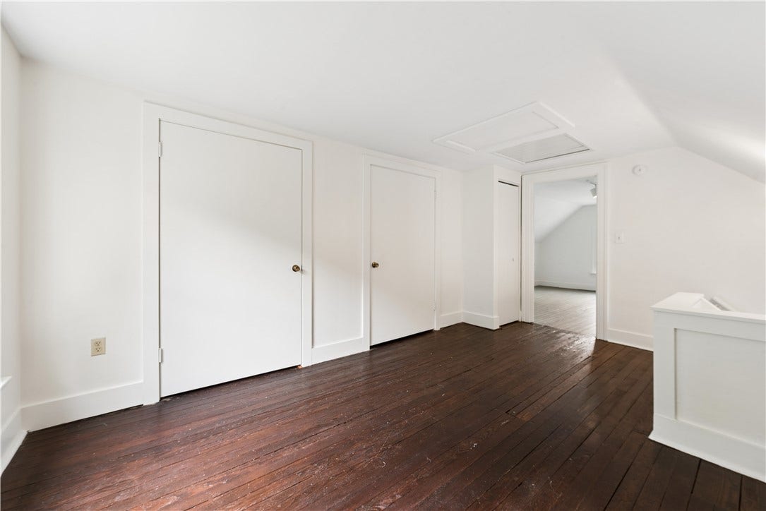 Bedroom 4 third floor with two huge cedar closets