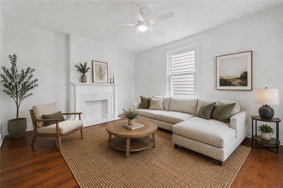 Family room - virtually staged