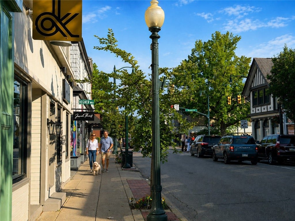 Sewickley Village living at your doorstep - just one block from local shops, restaurants, cafs and the YMCA.