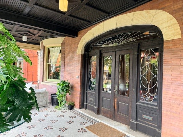 Private entrance from the front porch