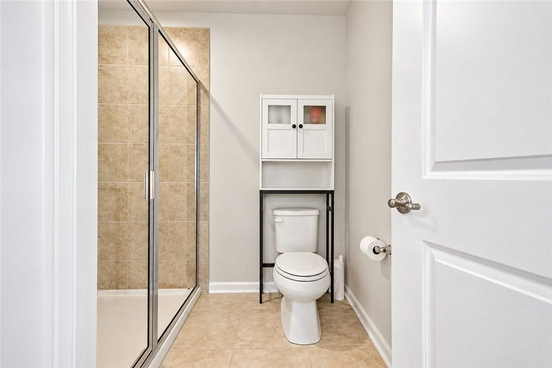 Water Closet with walk in shower