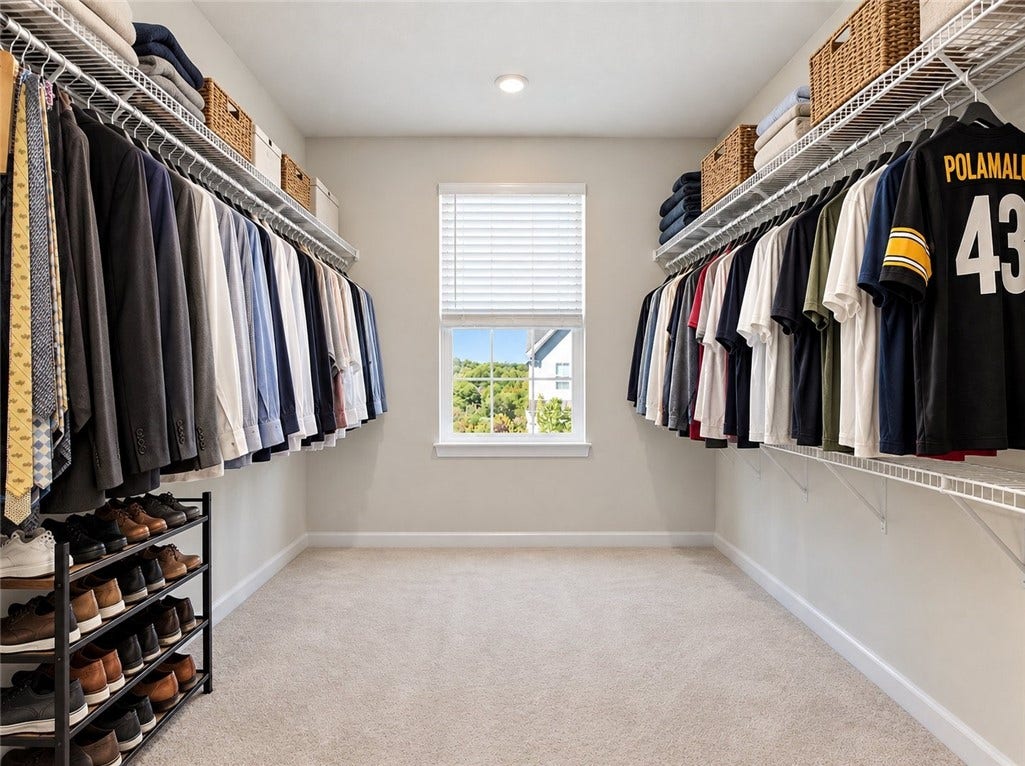Huge walk-in closet 17x8