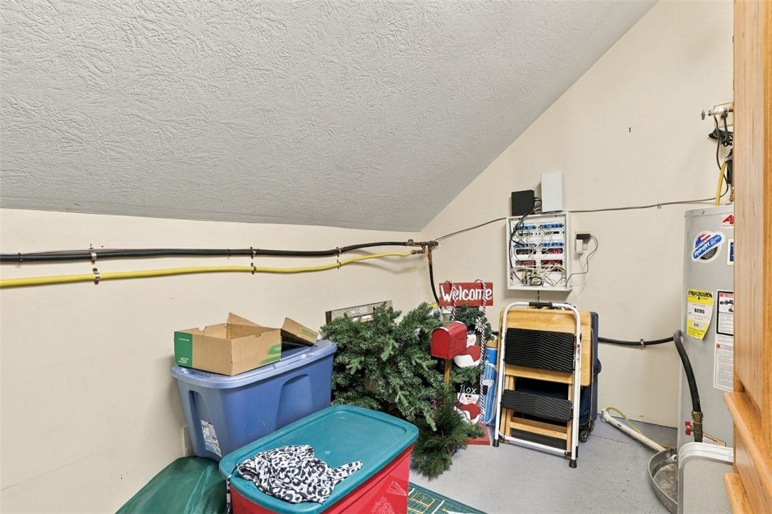 Extra storage space located on the second floor.