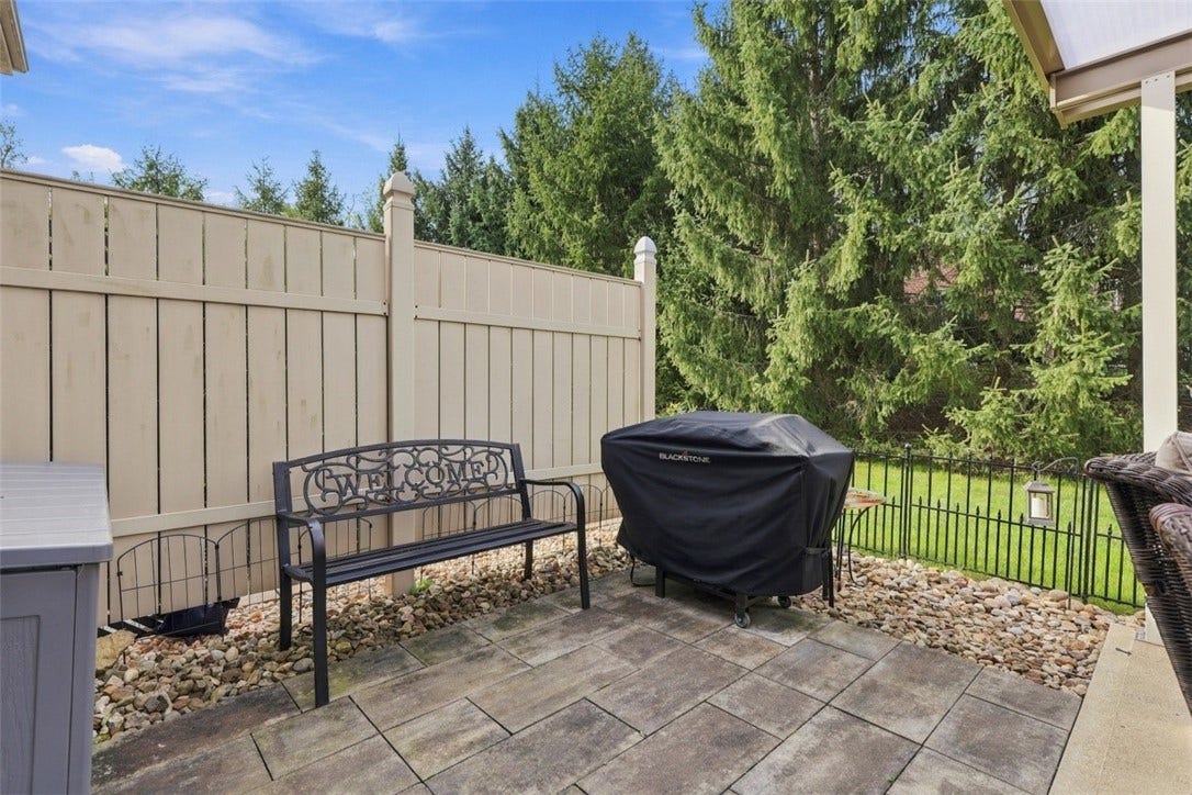 Separate patio area for grilling or laying out in the sun.